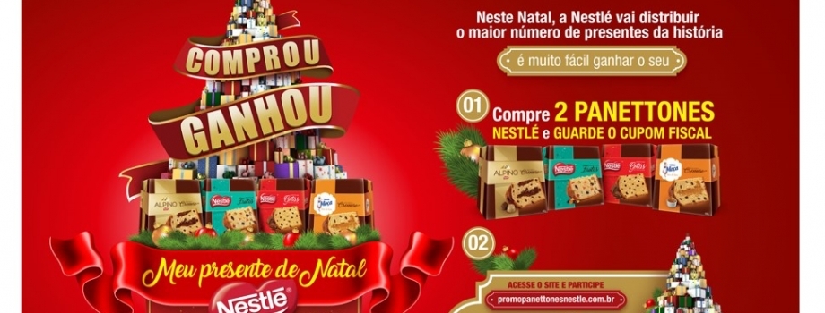 Parceria Panettones Nestlé – Promoção Meu Presente de Natal